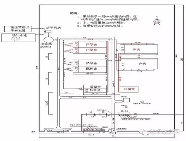 1200头母猪场规划设计方案图纸，超全超经典  第1张