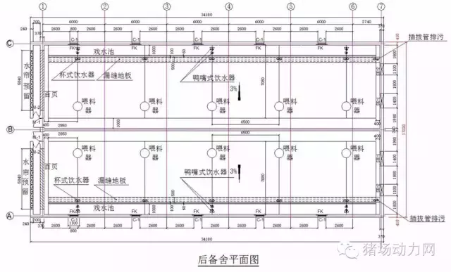 1200头母猪场规划设计方案图纸，超全超经典  第16张