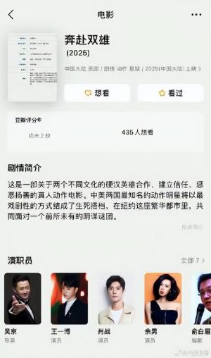 网传肖战王一博将一起出演电影-图1