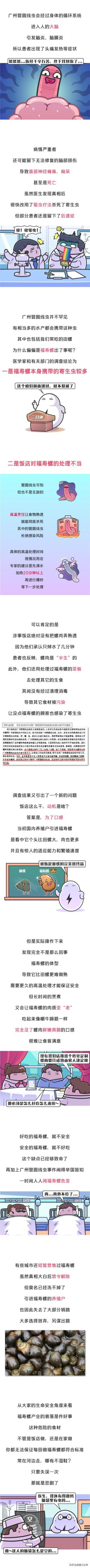 一口福寿螺，六千条寄生虫！让人变痴呆的毒物竟成网红-图2