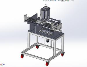 自动涂胶机设备3D模型图纸 Solidworks设计-图1