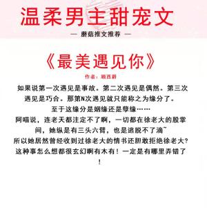 温柔男主甜宠文，内敛沉稳温文尔雅，使人欲罢不能，只愿岁月静好