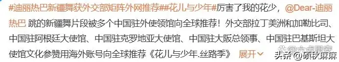 魅力四溢！迪丽热巴的新疆舞蹈火遍全球，外交部亲自为她打call！  第3张