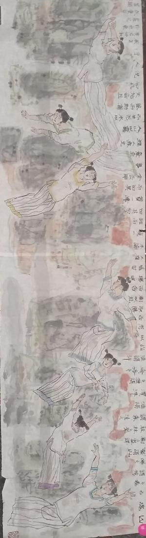 「诗情画意」夕阳渔歌月满西楼，一江绿水向东流-图7