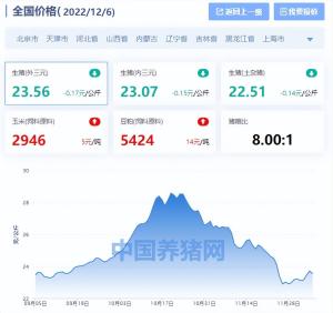 2022年12月6日最新猪价行情：猪肉价格连跌6周，年底终于迎来转折  第2张