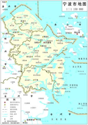 浙江省2023年版行政区划地图（含11大地级市高清地图）