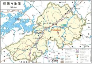 浙江省杭州市（13区县）标准地图  第6张