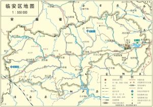 浙江省杭州市（13区县）标准地图  第8张