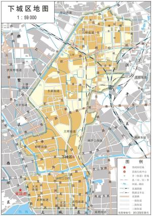 浙江省杭州市（13区县）标准地图  第12张