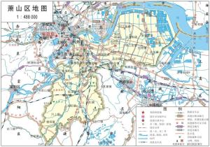 浙江省杭州市（13区县）标准地图  第13张