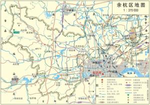 浙江省杭州市（13区县）标准地图  第14张