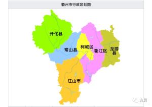 「地图」浙江各地市的行政区划地图